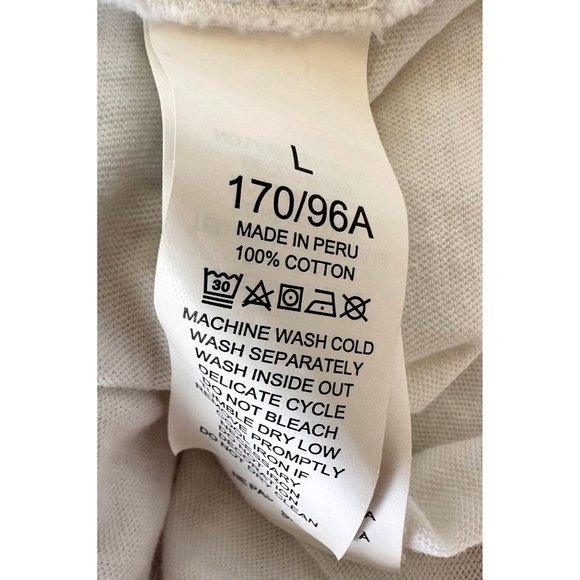 Kate Spade White Eyelet Mixed Media Tee Top Large Cotton Flutter Sleeves… - Picture 8 of 8